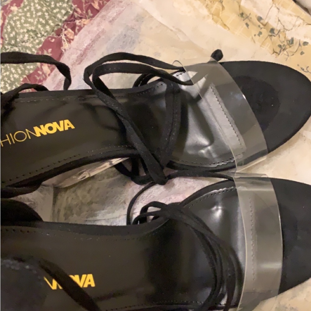 Fashion Nova Strappy Heels - Picture 4 of 5